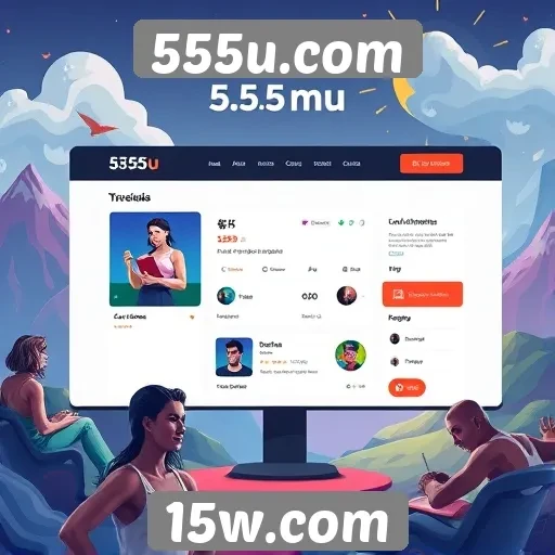 Exploração da interface do usuário no 555u.com